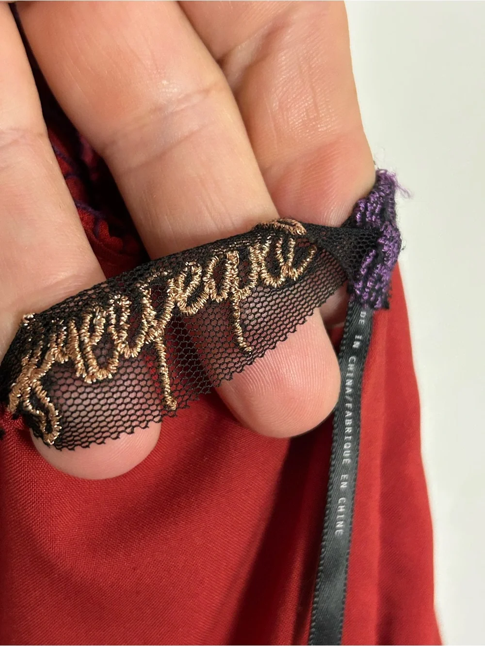Free People Y2K Red Purple Embroidered Sequin Beaded Boho Dress Size 2
